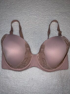 Soma Embraceable Pink Lace-Trim Perfect Coverage Bra 36DD